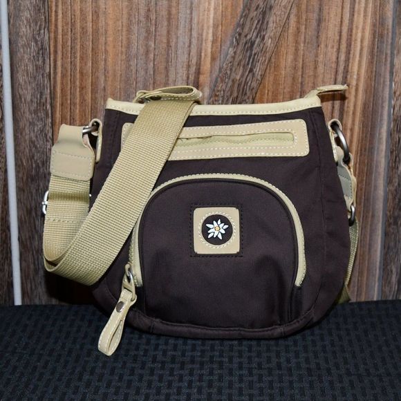 Sherpani Bags Sherpani Cappi Brown Nylon Crossbody Bag Poshmark